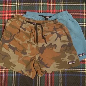 2 Pair Medium Patagonia Baggies Shorts